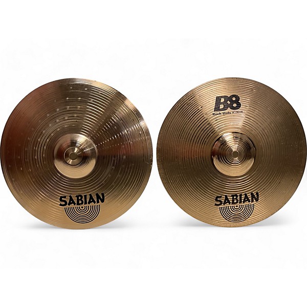 Used SABIAN Used SABIAN 14in B8 Rock Hats Cymbal