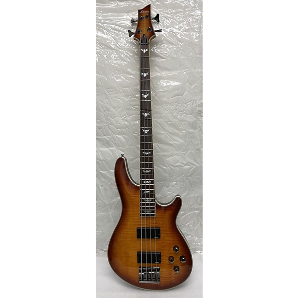 Used Schecter Guitar Research Used 2019 Schecter Guitar Research Omen Extreme 4 String Vintage Sunburst Electric Bass Guitar