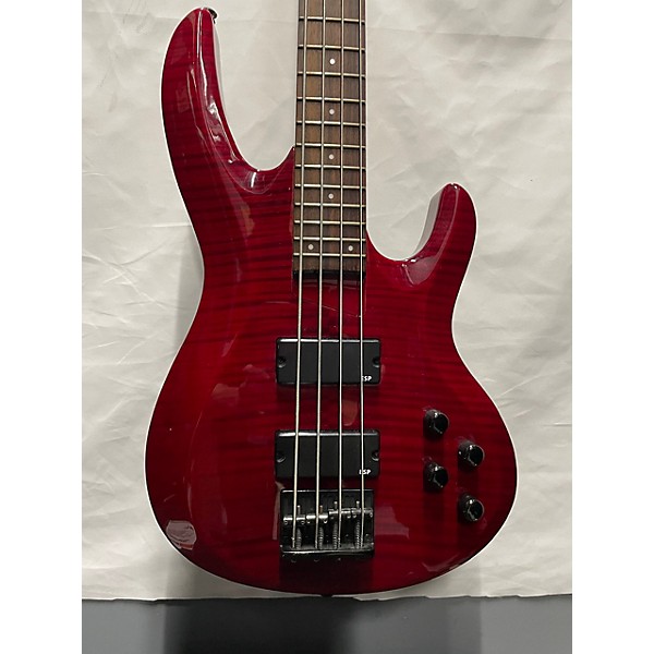 Used ESP Used ESP B154 Crimson Red Trans Electric Bass Guitar