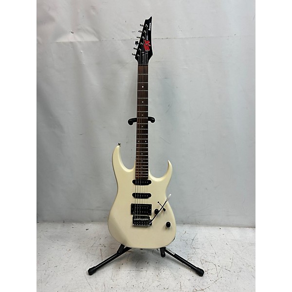 Used Ibanez Used Ibanez EX160 Vintage White Solid Body Electric Guitar