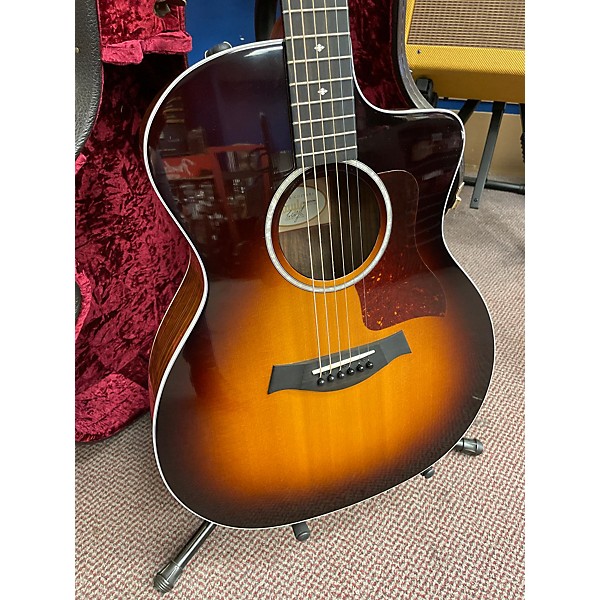 Used Taylor Used Taylor 214CE Deluxe Sunburst Acoustic Electric Guitar