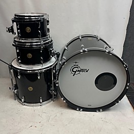 Used Gretsch Drums Used Gretsch Drums 4 piece USA Maple Black Sparkle Drum Kit