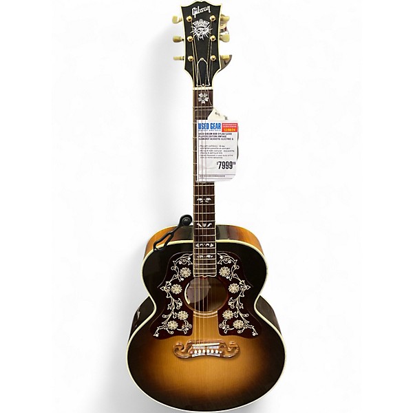 Used Gibson Bob Dylan SJ200 Players Edition Vintage Sunburst Acoustic Electric Guitar