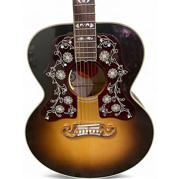 Used Gibson Bob Dylan SJ200 Players Edition Vintage Sunburst Acoustic Electric Guitar