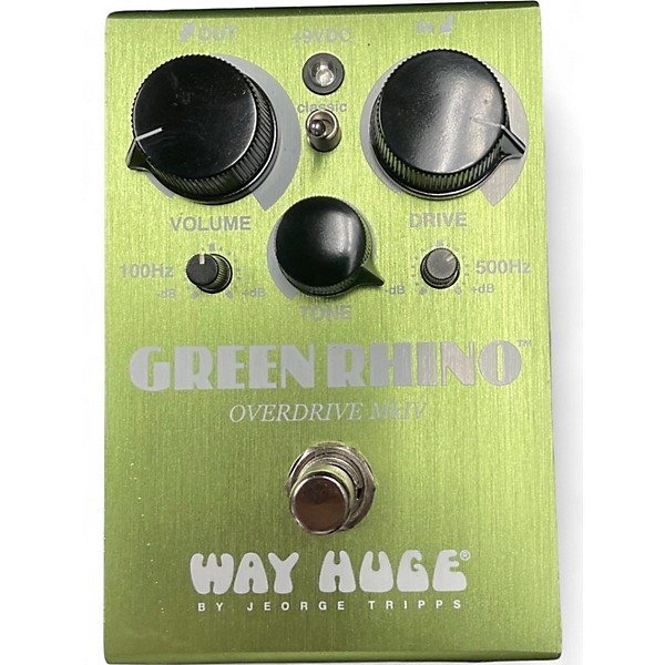 Used Way Huge Electronics Used Way Huge Electronics WHE202 Green Rhino Overdrive Effect Pedal