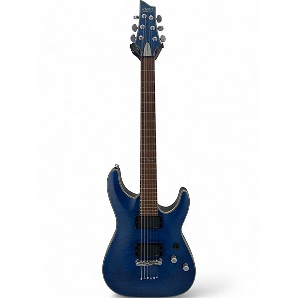 Used Schecter Guitar Research Used Schecter Guitar Research C1 Platinum Trans Blue Solid Body Electric Guitar