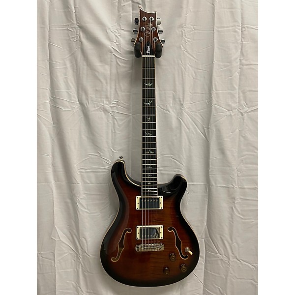 Used PRS Used PRS SE II Piezo Orange Tiger Smokeburst Hollow Body Electric Guitar