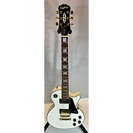 Used Epiphone Used Epiphone Les Paul Custom Alpine White Solid Body Electric Guitar