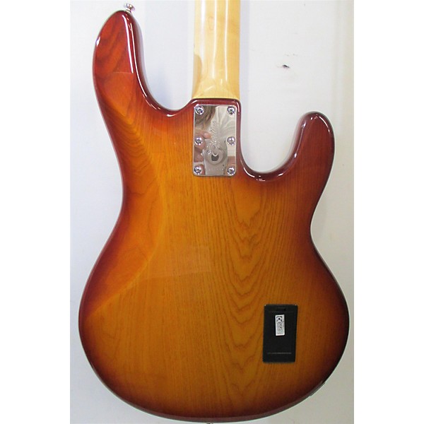 Used Sterling by Music Man Used Sterling By Music Man Ray34 Left Handed Honey Burst Electric Bass Guitar