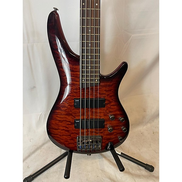 Used Ibanez Used Ibanez SR305Q Brown Electric Bass Guitar