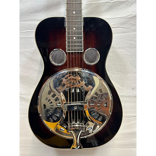 Used Recording King Used Recording King RR36 Maxwell Round Neck Vintage Sunburst Resonator Guitar