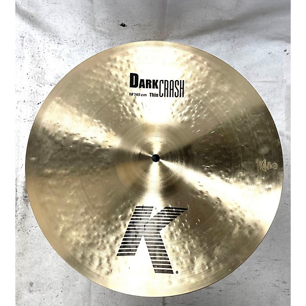 Used Zildjian Used Zildjian 18in K Thin Dark Crash Cymbal