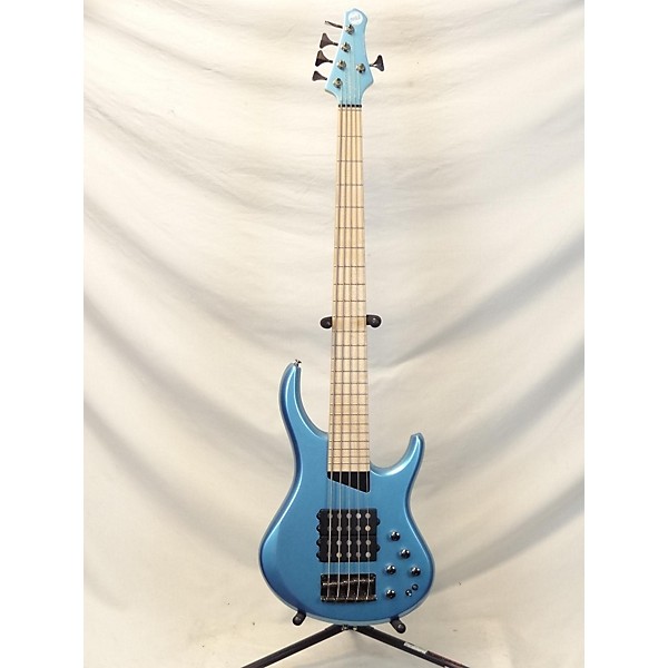 Used Kingston Used Kingston Super 5 Blue Electric Bass Guitar