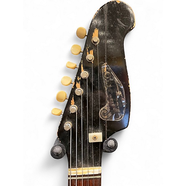 Vintage 1960s Supro Lexington 3 Color Sunburst Solid Body Electric Guitar