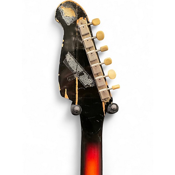 Vintage 1960s Supro Lexington 3 Color Sunburst Solid Body Electric Guitar