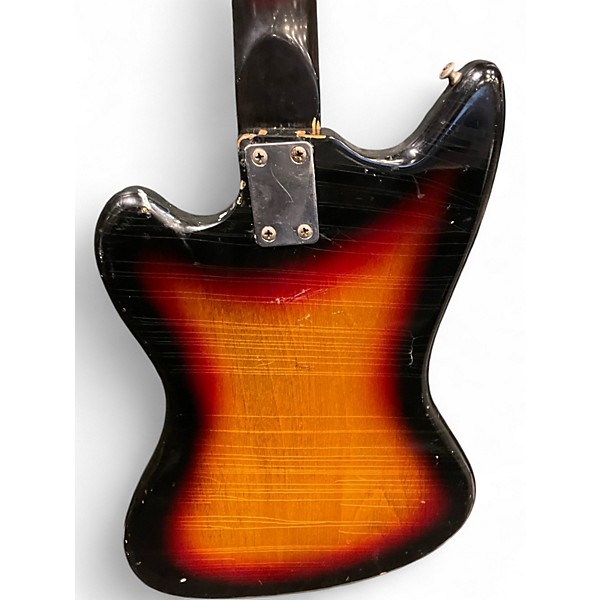 Vintage 1960s Supro Lexington 3 Color Sunburst Solid Body Electric Guitar