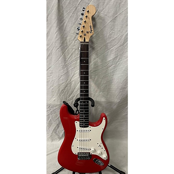 Used Squier Used Squier Bullet Stratocaster Red Solid Body Electric Guitar