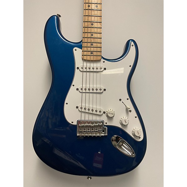 Used 2006 Fender Standard Stratocaster Electron Blue Solid Body Electric Guitar