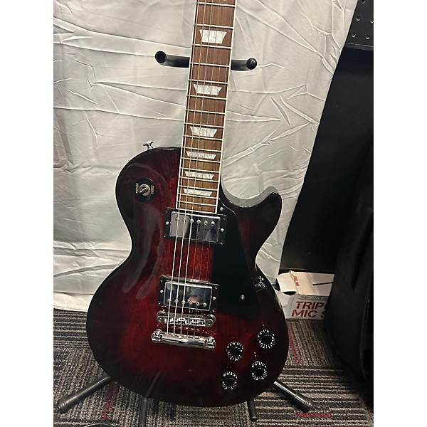 Used Gibson Used Gibson Les Paul Studio Trans Red Solid Body Electric Guitar