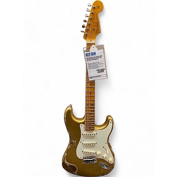 Used Fender Used Fender 1958 CUSTOM SHOP STRATOCASTER HVY RELIC GOLD HVY RELIC Solid Body Electric Guitar