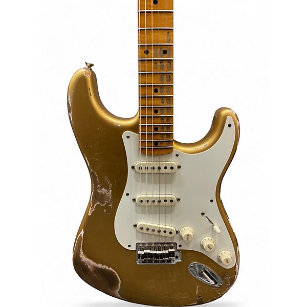 Used Fender Used Fender 1958 CUSTOM SHOP STRATOCASTER HVY RELIC GOLD HVY RELIC Solid Body Electric Guitar