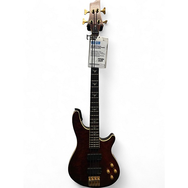 Used Schecter Guitar Research Used Schecter Guitar Research C4 4 String Maroon Electric Bass Guitar