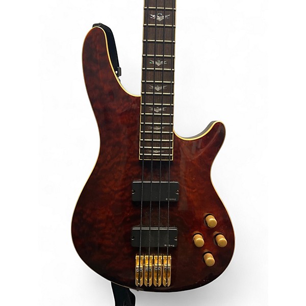 Used Schecter Guitar Research Used Schecter Guitar Research C4 4 String Maroon Electric Bass Guitar