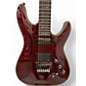 Used 2021 Schecter Guitar Research Hellraiser C1 Floyd Rose Sustaniac Black Cherry Solid Body Electric Guitar