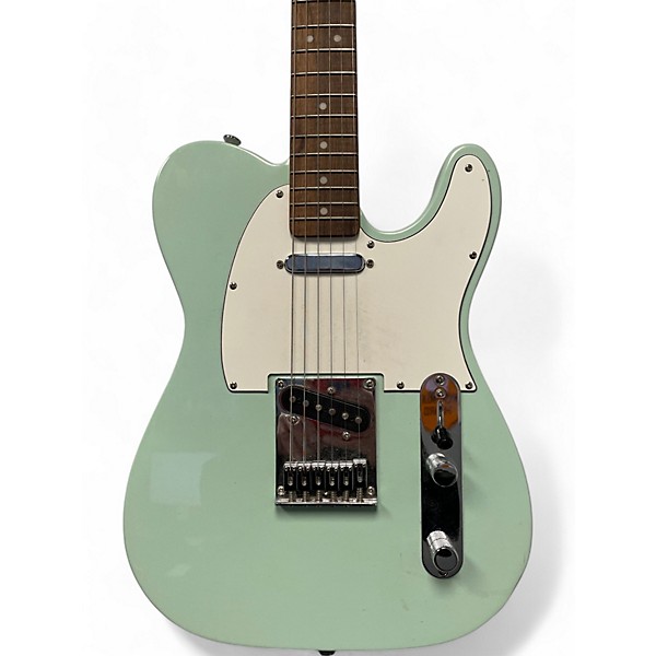 Used Squier Telecaster Surf Green Solid Body Electric Guitar