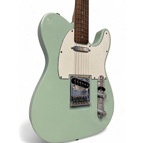 Used Squier Telecaster Surf Green Solid Body Electric Guitar