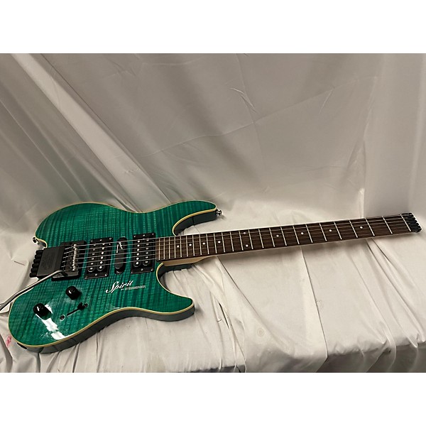 Used Steinberger Used 2001 Steinberger SPIRIT GU7R DELUXE Trans Green Solid Body Electric Guitar