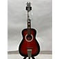 Vintage Sear Roebuck Vintage 1970 Sear Roebuck Silvertone Red To Black Fade Acoustic Guitar thumbnail