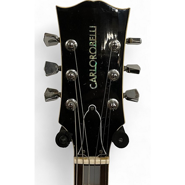 Used Carlo Robelli Single Cut Cherry Sunburst Solid Body Electric Guitar