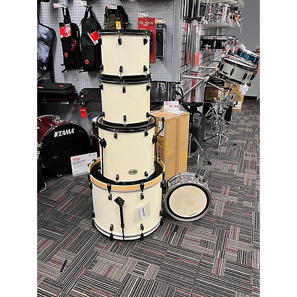 Used Peace Used Peace 5 piece 5 Piece Drum Shells White Drum Kit