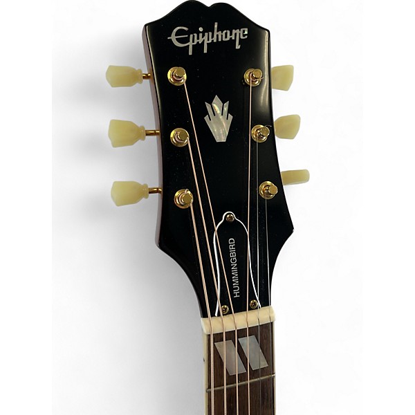 Used Epiphone Used Epiphone inspired by hummingbird Heritage Cherry Sunburst Acoustic Electric Guitar