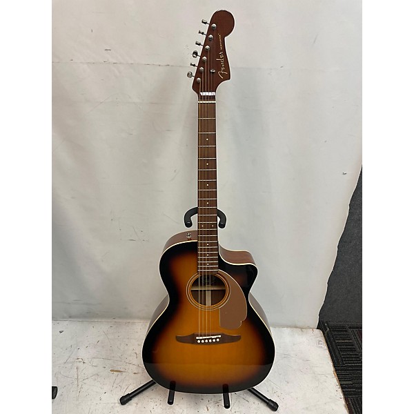 Used Fender Used Fender Newporter Player 3 Color Sunburst Acoustic Electric Guitar