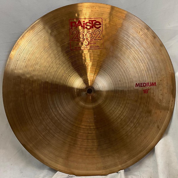 Used Paiste Used Paiste 18in 2002 Medium Crash Cymbal