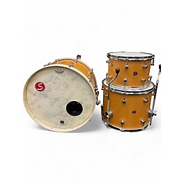 Used Sugar Percussion Used Sugar Percussion Alaskan Yellow Cedar Stave Satin Natural Drum Kit