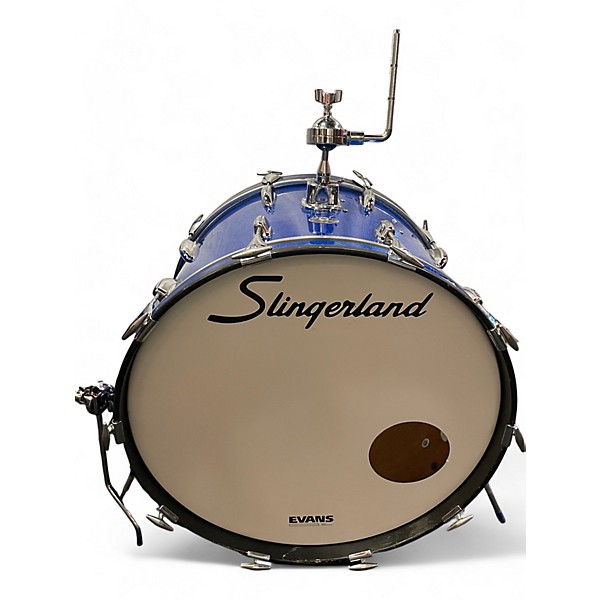 Vintage Slingerland Vintage Slingerland Gene Krupa Deluxe BLUE SPARKLE Drum Kit