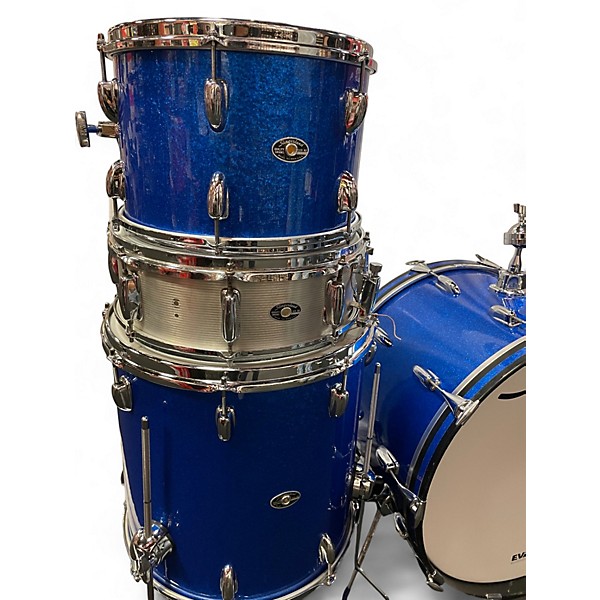 Vintage Slingerland Vintage Slingerland Gene Krupa Deluxe BLUE SPARKLE Drum Kit