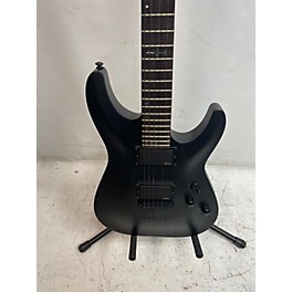 Used Schecter Guitar Research Used Schecter Guitar Research C1 BLACKOUT Satin Black Solid Body Electric Guitar