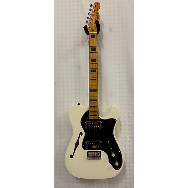 Used Squier Used 2023 Squier Classic Vibe 70s Thinline Telecaster Olympic White Hollow Body Electric Guitar