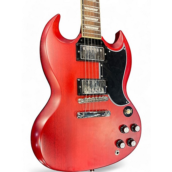 Used Epiphone Inspired By Gibson Custom SG Les Paul Solid Body Electric Guitar Heritage Cherry Solid Body Electric Guitar