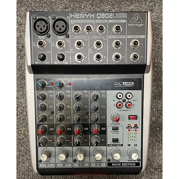 Used Behringer Used Behringer Xenyx Q802USB Unpowered Mixer