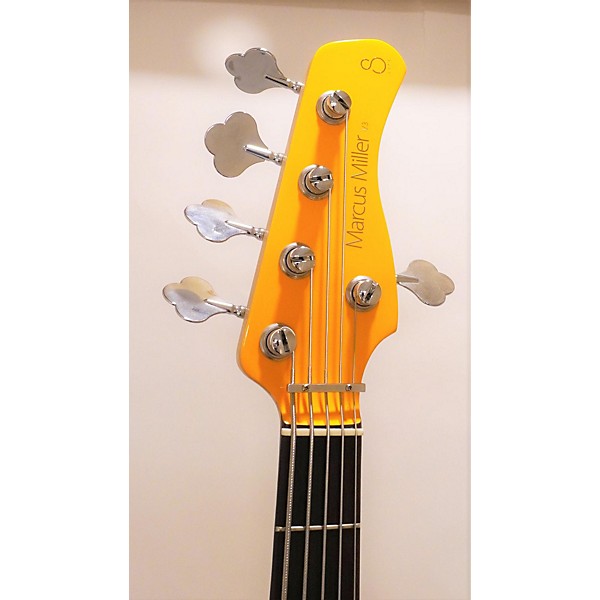 Used Sire Used Sire Marcus Miller V3 5 String Yellow Electric Bass Guitar