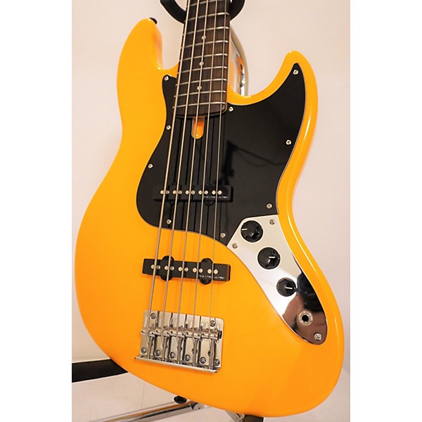 Used Sire Used Sire Marcus Miller V3 5 String Yellow Electric Bass Guitar