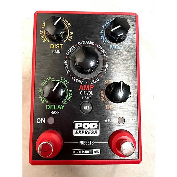 Used Line 6 Used Line 6 Pod Express Bass Bass Effect Pedal