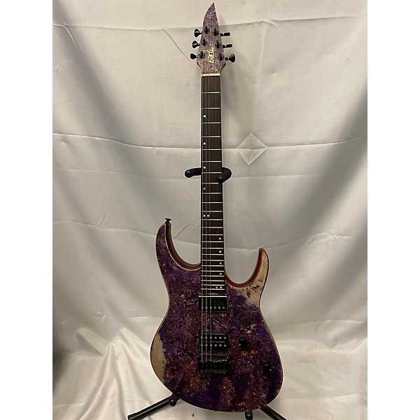 Used Eart Used Eart EX-H6 Purple Solid Body Electric Guitar