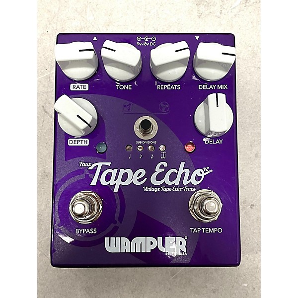 Used Wampler Faux Tape Echo Delay Effect Pedal