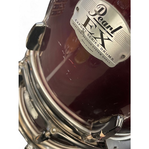 Used Pearl Used Pearl 7 piece Export Wine Red Drum Kit